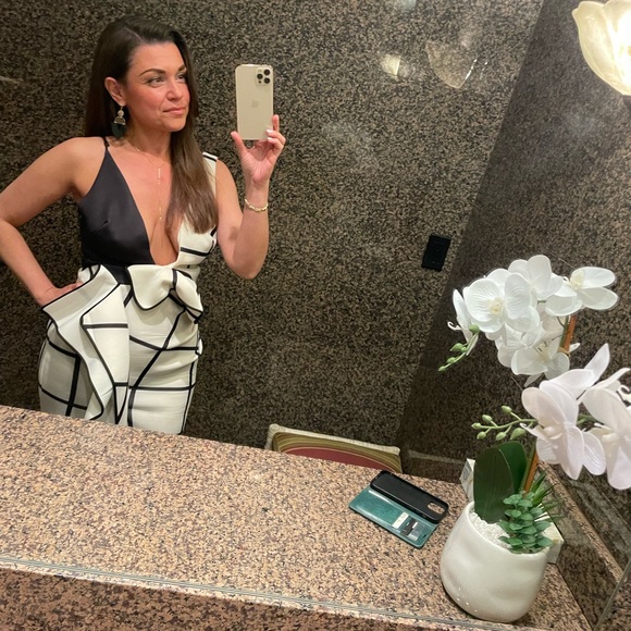 Mono grid Midi Dress 👗 - Picture 8 of 9